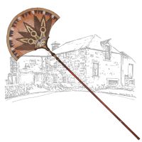 Egyptian pharaoh-style fan